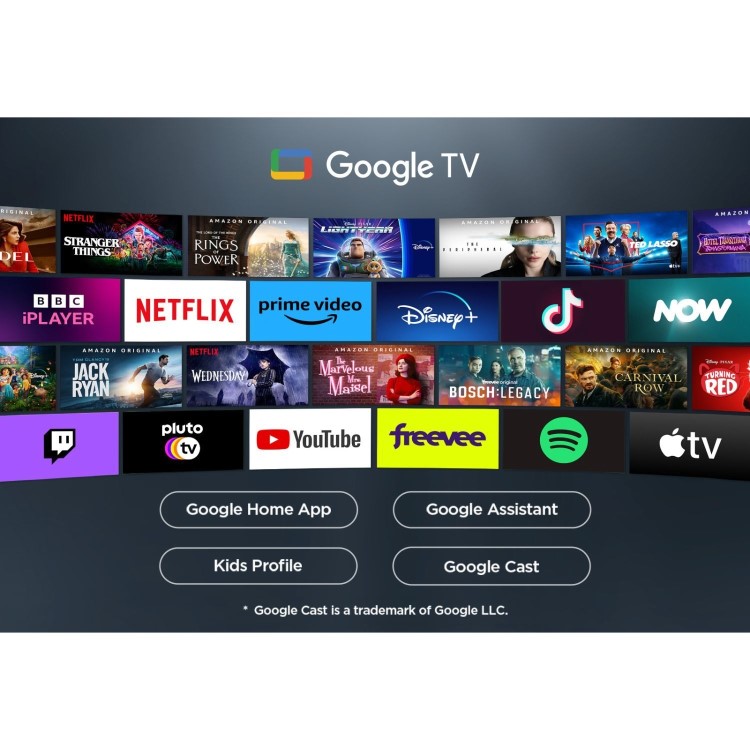 TCL P7K 50 inch 4K QLED HDR Google TV