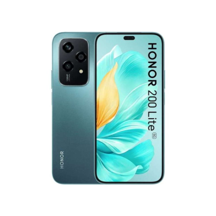 HONOR 200 Lite Cyan Lake 6.7" 256GB 5G Unlocked & SIM Free Smartphone