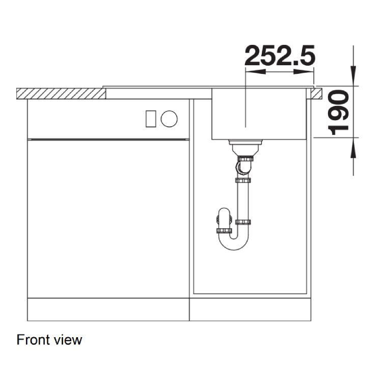 Blanco Black Legra 45S Reversible Composite Kitchen Sink & Carena Pull Out Kitchen Mixer Tap