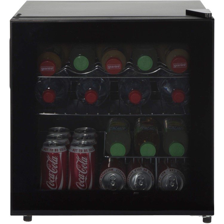 LEC DF50B Black Compact Counter Top Drinks Cooler - Black