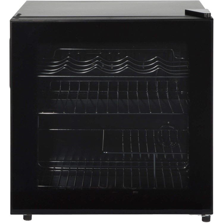 LEC DF50B Black Compact Counter Top Drinks Cooler - Black