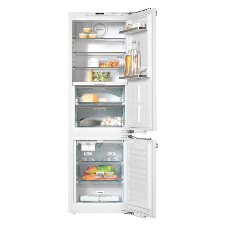 Miele KFN37692iDE 55cm Wide Frost Free 70-30 Integrated Upright Fridge Freezer - White