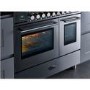 Britannia Q Line 90cm Double Oven Dual Fuel Range Cooker - Stainless Steel