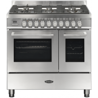 Britannia Q Line 90cm Double Oven Dual Fuel Range Cooker - Stainless Steel