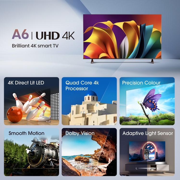 Hisense A6K 58 inch Smart 4K Ultra HD LED TV