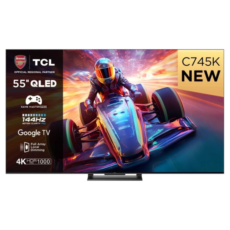 TCL C745K 55 inch Smart 4K Ultra HD Google QLED TV