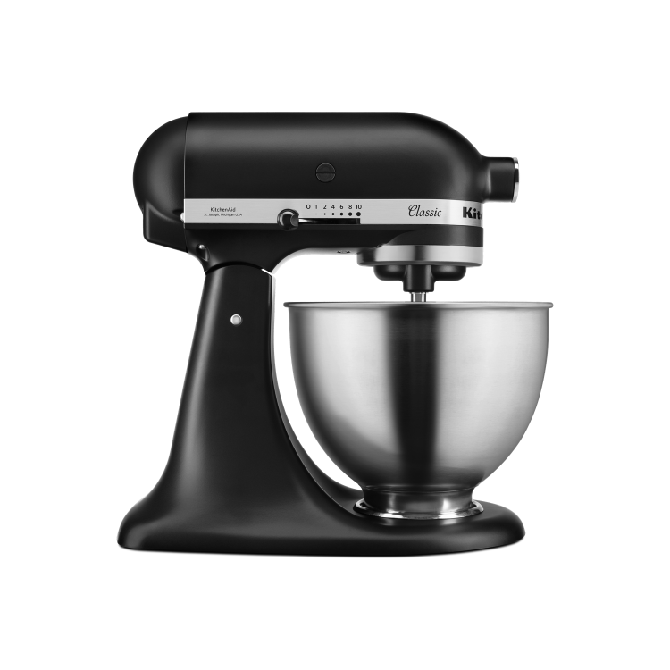 KitchenAid Classic Stand Mixer with 4.3L Bowl in Matte Black