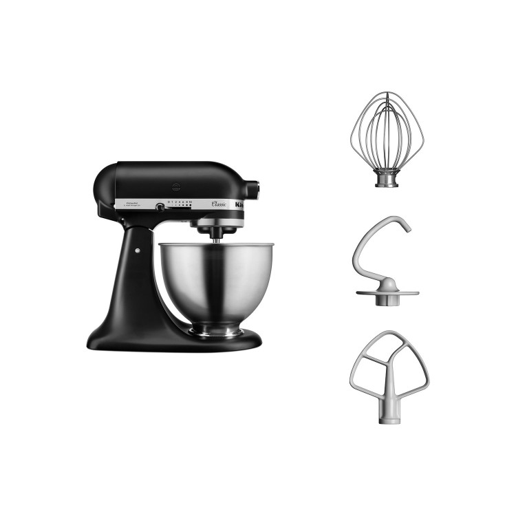 KitchenAid Classic Stand Mixer with 4.3L Bowl in Matte Black