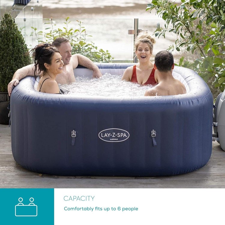 Lay-Z Spa AirJet Hawaii 6 Person Hot Tub