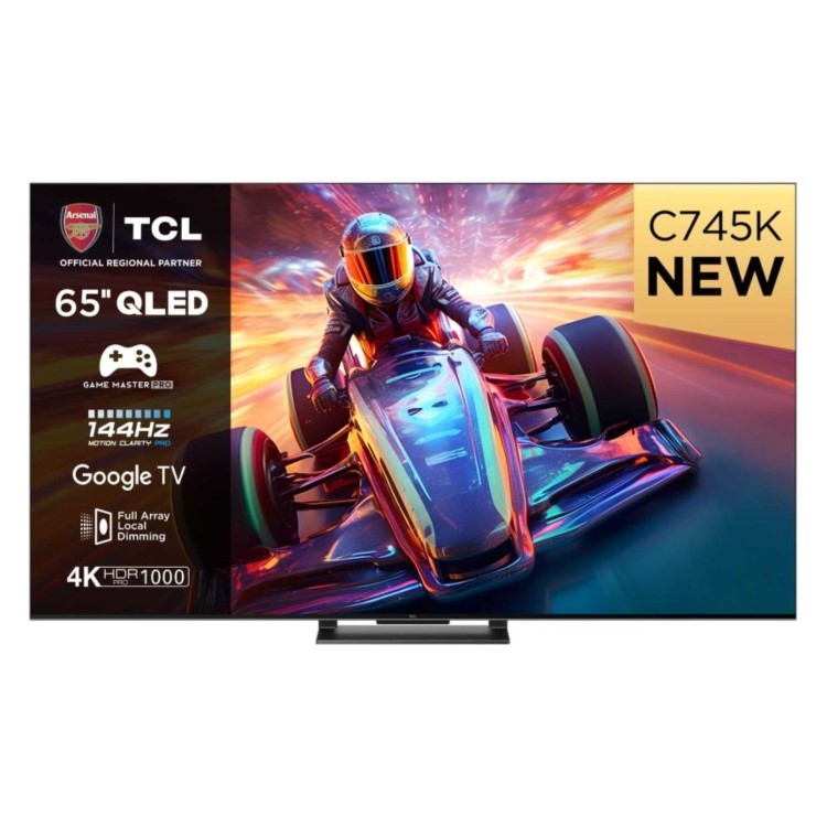 TCL C745K 65 inch Smart 4K Ultra HD Google QLED TV