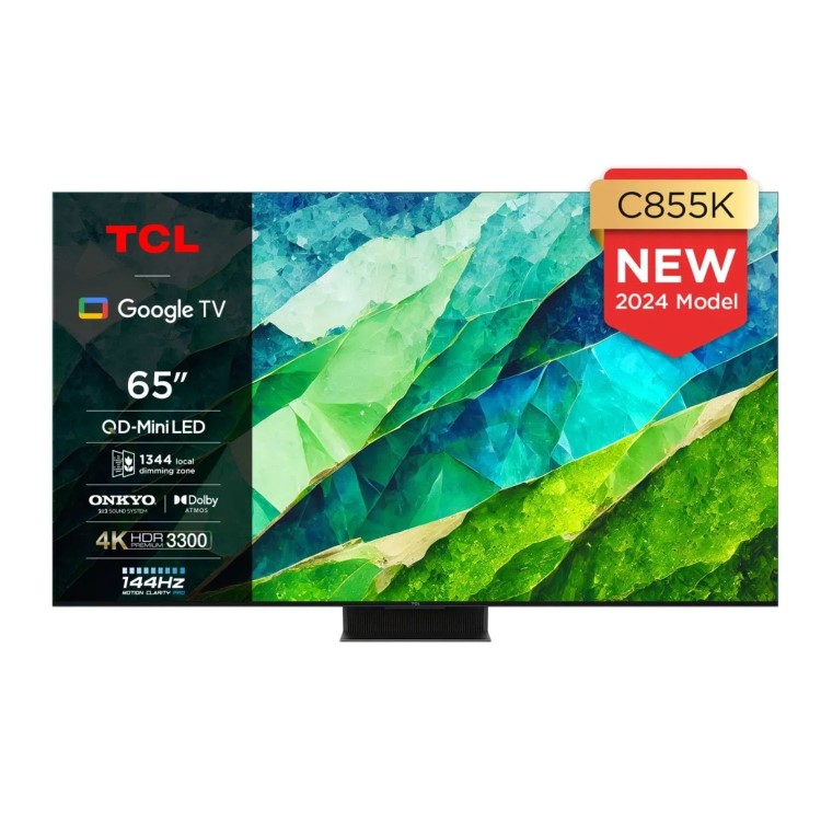 TCL C855K 65 inch Smart Mini LED 4K Ultra HD Google QLED TV