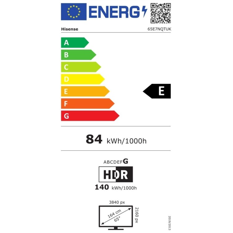 Hisense E7N 65 inch Smart 4K Ultra HD QLED TV