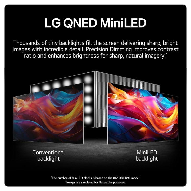 LG QNED91 75 inch Smart 4K Ultra HD LED TV