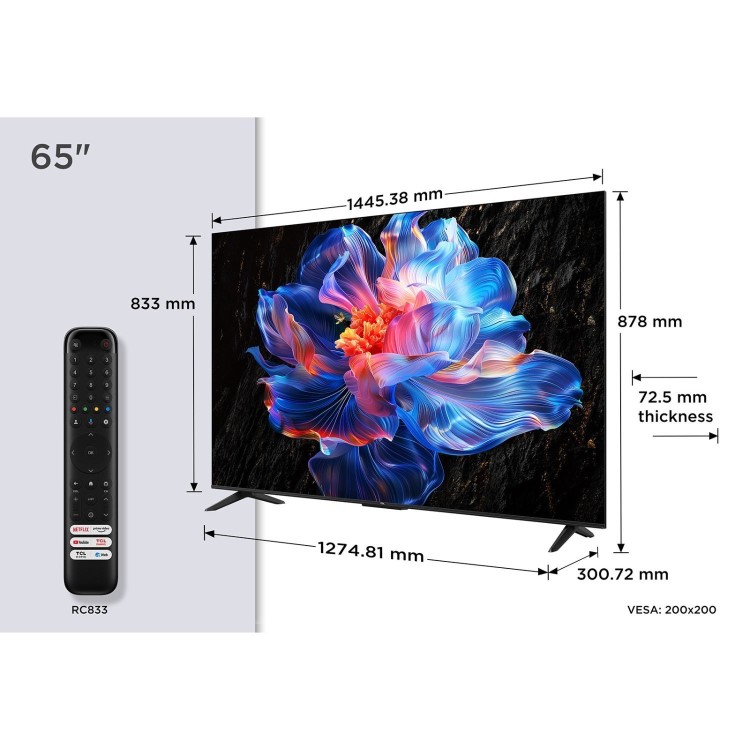 TCL V6C 65 inch 4K Ultra HD Smart Google TV