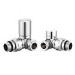 Chrome Manual Corner Radiator Valves - Towelrads