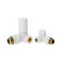 White Manual Corner Radiator Valves - Towelrads