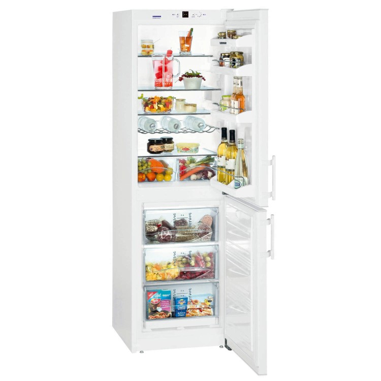 Liebherr CUN3033 NoFrost Freestanding Fridge Freezer In White