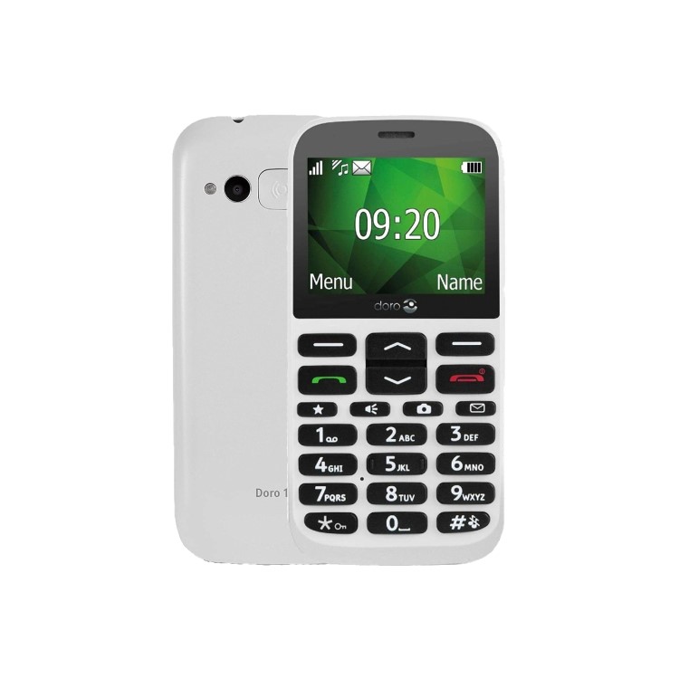 Doro 1370 White 2.4" 2G Easy-to-Use Unlocked & SIM Free Mobile Phone