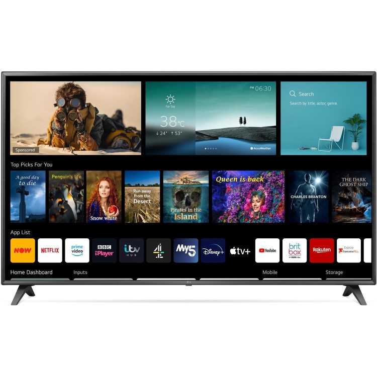 LG UP75 75 Inch LED 4K AI Surround Sound Smart TV