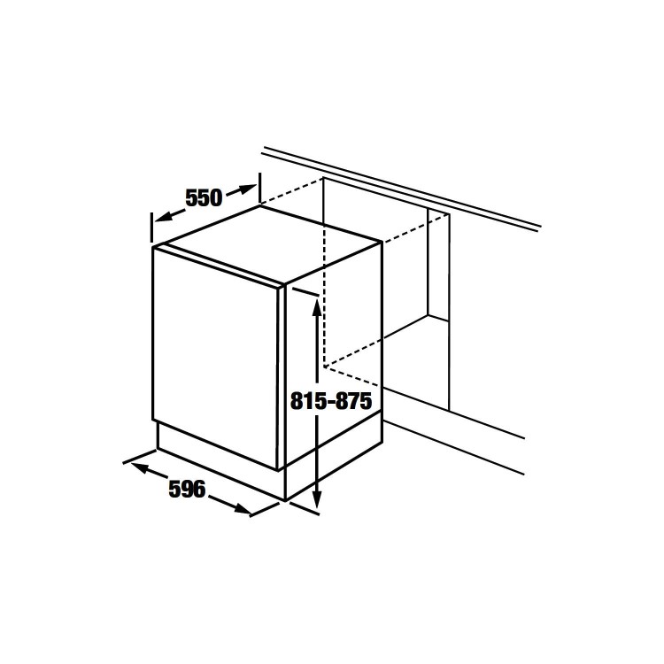 CDA WC600 15 Place Fully Integrated Dishwasher