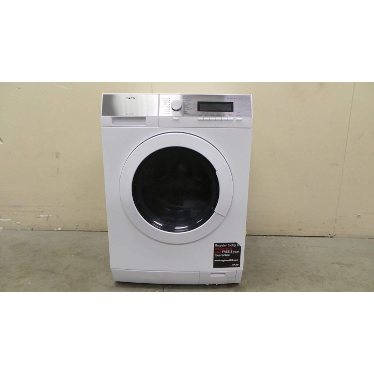 GRADE A2 - Light cosmetic damage - AEG L87680FL 8-Series 8kg 1600rpm Freestanding Washing Machine With Steam White