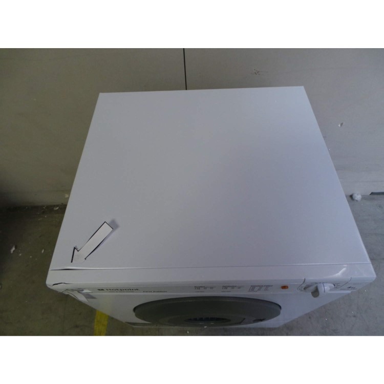 GRADE A3 - Heavy cosmetic damage - Hotpoint V4D01P 4kg Small Vented Tumble Dryer White