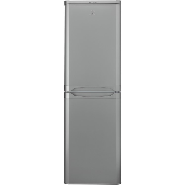 Indesit CAA55SI 55cm Wide 50/50 Split Freestanding Fridge Freezer - Silver