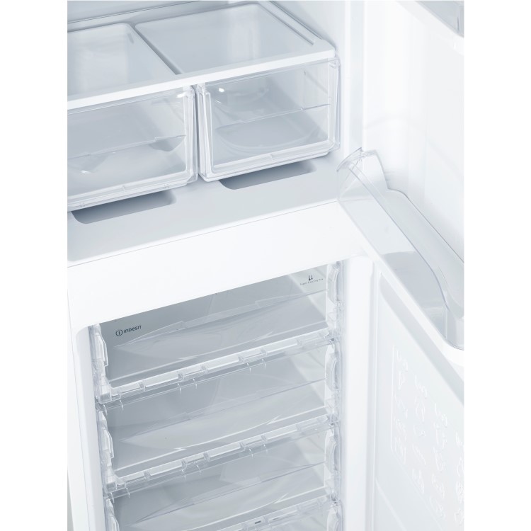 Indesit CAA55SI 55cm Wide 50/50 Split Freestanding Fridge Freezer - Silver