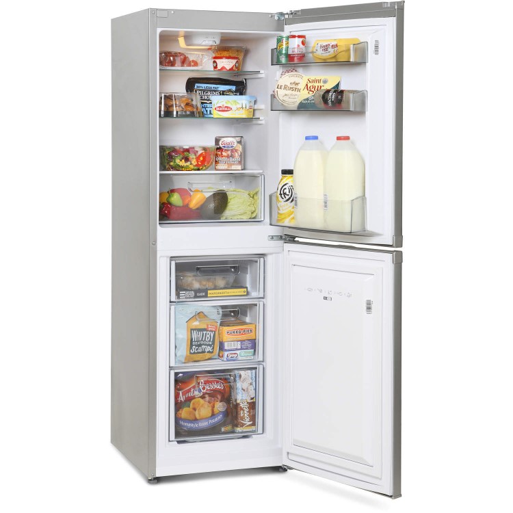 Montpellier MS148S 48cm Wide Static 50-50 Freestanding Fridge Freezer Silver