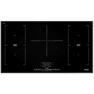 Smeg SIM592B 90cm Multizone Angled Edge Glass Induction Hob with Touch Controls