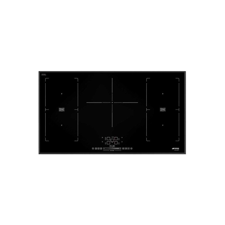 Smeg SIM592B 90cm Multizone Angled Edge Glass Induction Hob with Touch Controls