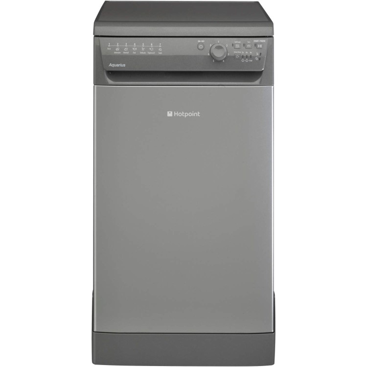 Hotpoint Aquarius SIAL11010G 10 Place Slimline Freestanding Dishwasher - Graphite