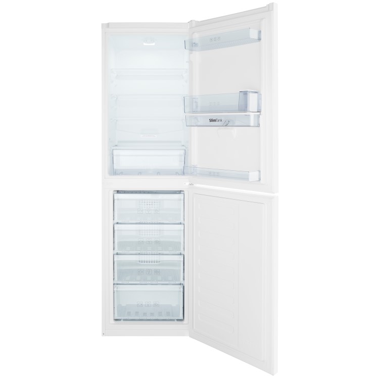 Beko CFG1582DW 166L Frost Free 50/50 Freestanding Fridge Freezer With Water Dispenser White