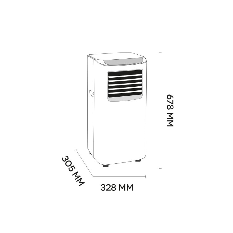 GRADE A1 - Argo Swan 8000 BTU Portable Air Conditioner for rooms up to 20 sqm