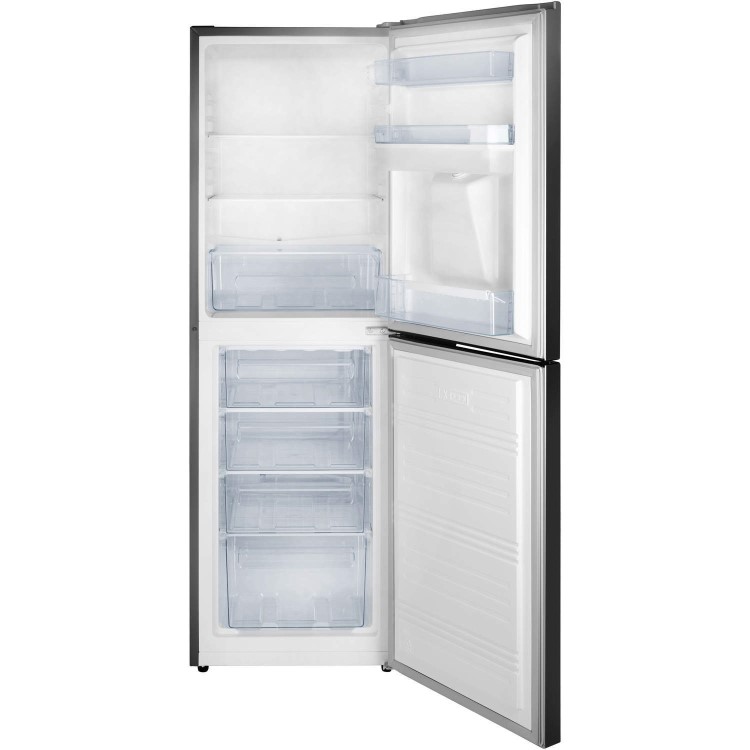 Hisense RB320D4WG1 Freestanding Fridge Freezer With Water Dispenser Silver