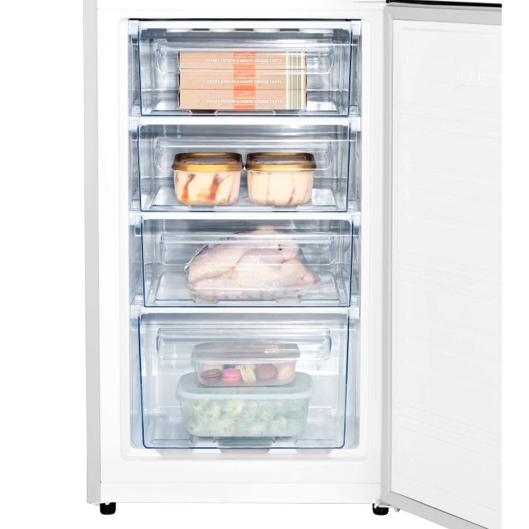 Hisense RB320D4WG1 Freestanding Fridge Freezer With Water Dispenser Silver