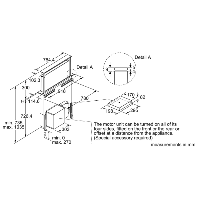 Neff downdraft cooker deals hood