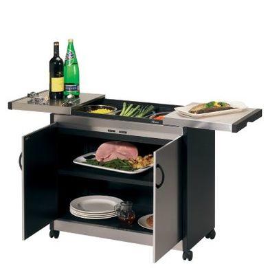 Connoisseur Hostess Trolley - Brushed Steel HL6232BS