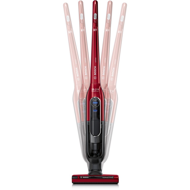 Bosch BCH625K2GB Athlet 25.2V Cordless Vacuum Cleaner - Red