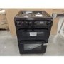 GRADE A2 - Hotpoint HAG60K 60cm Double Oven Gas Cooker - Black