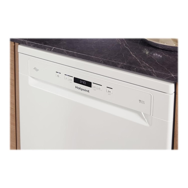 HOTPOINT HFO3C23WF EcoTech 14 Place Freestanding Dishwasher With Cutlery Tray & Inverter Motor - Whi