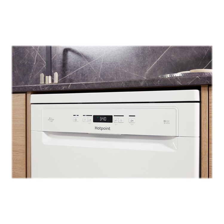 HOTPOINT HFO3C23WF EcoTech 14 Place Freestanding Dishwasher With Cutlery Tray & Inverter Motor - Whi