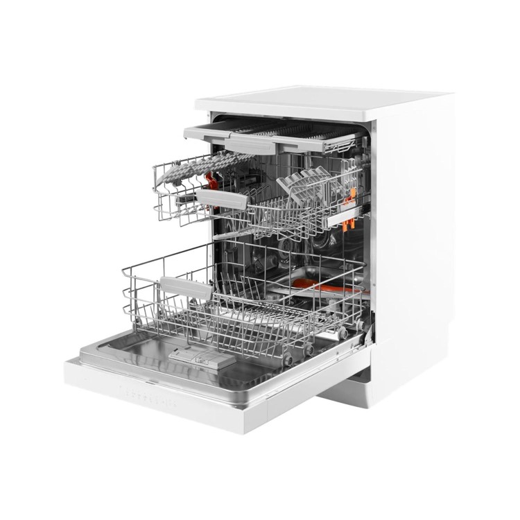 HOTPOINT HFO3C23WF EcoTech 14 Place Freestanding Dishwasher With Cutlery Tray & Inverter Motor - Whi