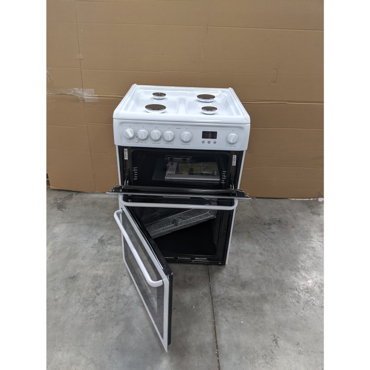 GRADE A3 - Hotpoint HAG60P 60cm Double Oven Gas Cooker - White