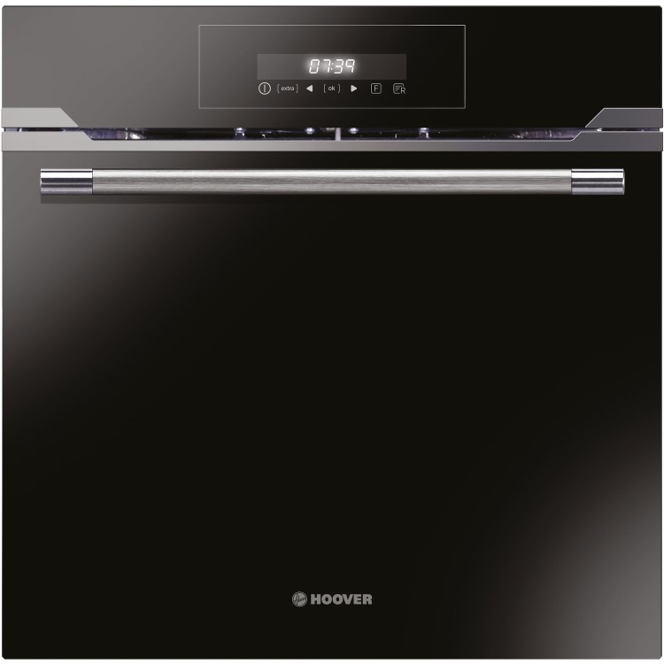 GRADE A2 - Hoover HOZP717IN/E Vogue Premium Touch Control 70L Multifunction Single Oven - Black - Plug-in Possibility