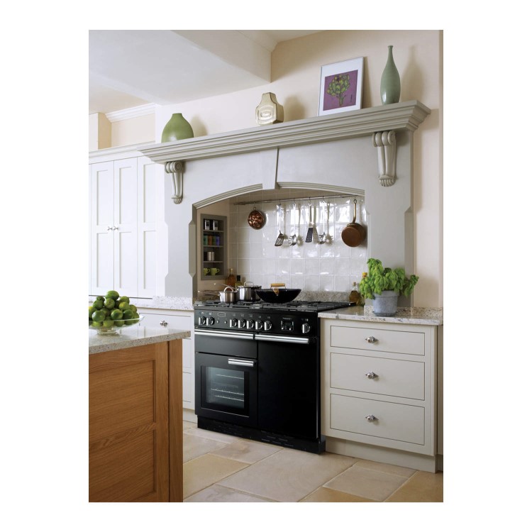 Rangemaster Professional Plus 100cm Dual Fuel Range Cooker - Black