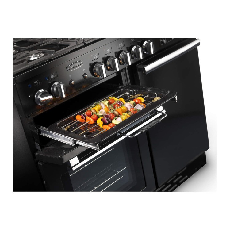 Rangemaster Professional Plus 100cm Dual Fuel Range Cooker - Black