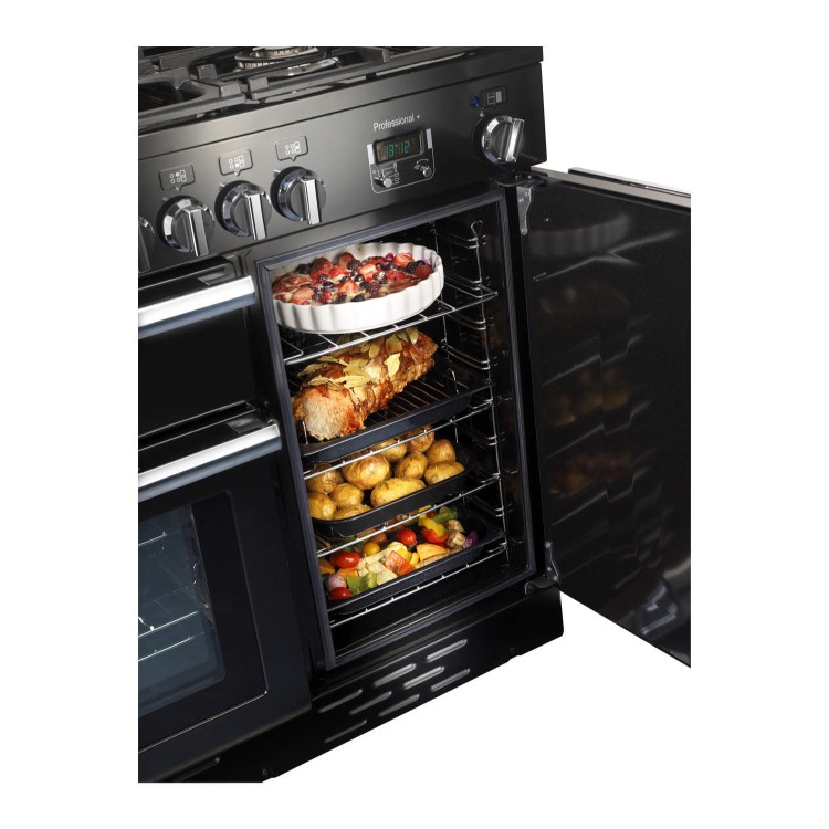 Rangemaster Professional Plus 100cm Dual Fuel Range Cooker - Black