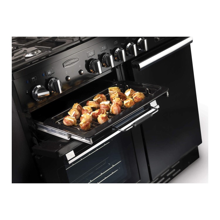 Rangemaster Professional Plus 100cm Dual Fuel Range Cooker - Black