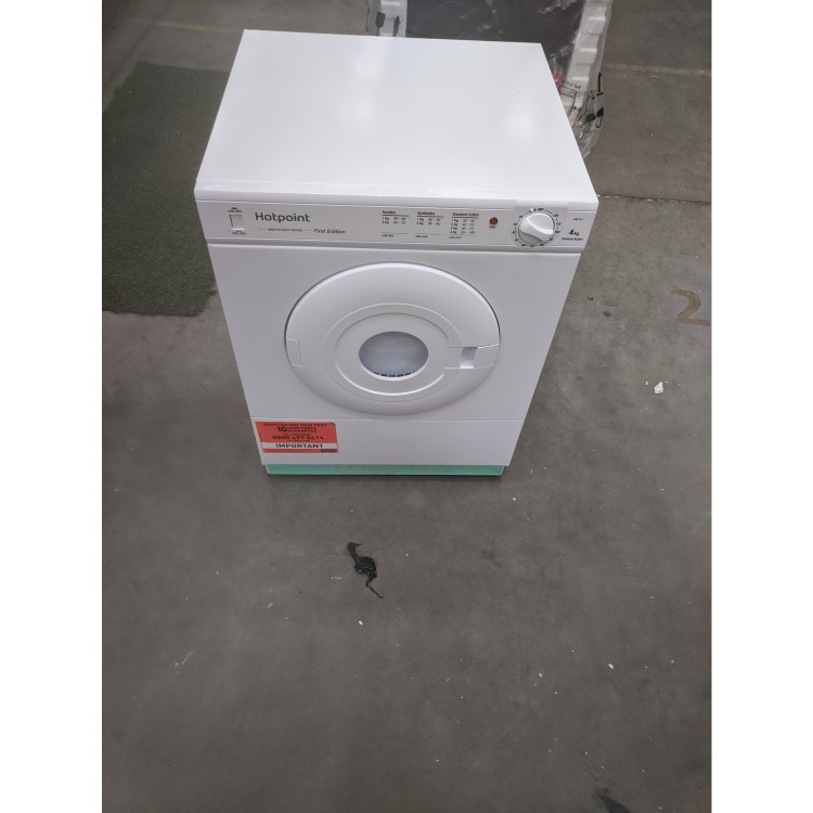 GRADE A2 - Hotpoint V4D01P 4kg Compact Freestanding Vented Tumble Dryer Polar White